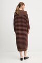 Volnena obleka Tommy Hilfiger WW0WW46761 rjava AW25