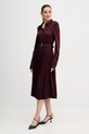 Tommy Hilfiger sukienka WW0WW48398 bordowy AW25