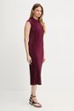Calvin Klein sukienka LV044E219G bordowy AW25