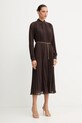 MICHAEL Michael Kors sukienka MF5838A7R3 brązowy AW25