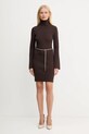 Šaty MICHAEL Michael Kors MF583C633D hnědá AW25