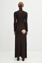 Сукня Coperni Leg Cut-Out Rib Gown casual коричневий COPML155Y3011