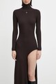 Сукня Coperni Leg Cut-Out Rib Gown коричневий COPML155Y3011