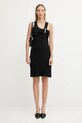 Coperni sukienka bawełniana Washing Clip Rib Dress COPR192F5033 czarny