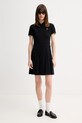 Fred Perry sukienka bawełniana D1177 czarny AW25