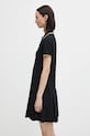 Fred Perry sukienka bawełniana D1177 czarny AW25