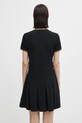 Odzież Fred Perry sukienka bawełniana D1177 czarny