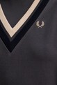 Fred Perry sukienka bawełniana D1178 szary