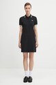 Fred Perry sukienka z elastanem czarny D3600