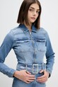 Karl Lagerfeld Jeans sukienka jeansowa niebieski A4W13001