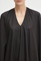 Visvim selyem ruha ruana dress l/s fekete 325105017004