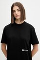 Karl Lagerfeld Jeans sukienka bawełniana A4W13054 czarny
