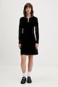 Hugo Blue rochie de catifea 50549677 negru AW25