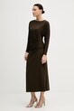Pedro del Hierro sukienka 6192941 brązowy AW25