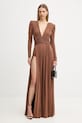 Elisabetta Franchi sukienka ABR4057E2 brązowy AW25