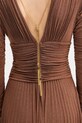 Elisabetta Franchi sukienka ABR4057E2 brązowy