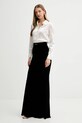 Elisabetta Franchi sukienka z dodatkiem jedwabiu ABR4657E2 czarny AW25