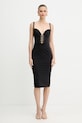 Elisabetta Franchi rochie AB87857E2 negru AW25
