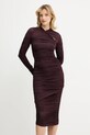 Šaty Elisabetta Franchi AB88857E2 fialová AW25