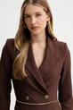Elisabetta Franchi sukienka brązowy AB89657E2