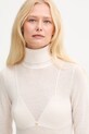 Платье с добавлением шерсти Elisabetta Franchi бежевый AM30S57E2