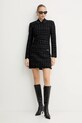 Obleka z dodatkom volne Karl Lagerfeld A4W13021 črna AW25