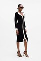 Karl Lagerfeld vestito nero A4W13025