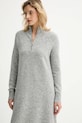 Marc O'Polo sukienka z dodatkiem wełny szary 5000006932