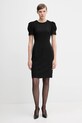 Dkny sukienka z elastanem czarny DD5I197A