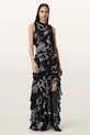 Abbigliamento AllSaints vestito di viscosa CADY W004DD nero