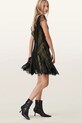 AllSaints sukienka FLEUR czarny W132DD