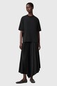AllSaints sukienka i t-shirt JAX casual czarny W326DB