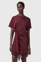 AllSaints sukienka LANA bawełna czerwony W097DD