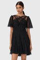 Šaty AllSaints MADI mini černá W005DD