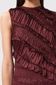 Odzież AllSaints sukienka NYLA W034DD czerwony