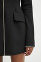 Sportmax sukienka z dodatkiem wełny TEFRITE01 czarny 2522226024600