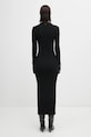 Odzież Sportmax sukienka z dodatkiem wełny GARIBO 2522326022600 czarny