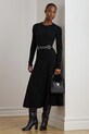 Lauren Ralph Lauren sukienka wełniana casual czarny 200979711