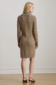 Lauren Ralph Lauren sukienka z dodatkiem wełny 200979705 beżowy AW25