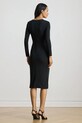 Obleka Lauren Ralph Lauren 200980222 črna AW25
