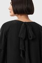 AllSaints sukienka z dodatkiem jedwabiu LISSIE czarny W100DD