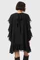 AllSaints sukienka z dodatkiem jedwabiu LISSIE W100DD czarny