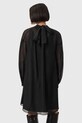 AllSaints sukienka z dodatkiem jedwabiu PEARLA W095DD czarny