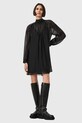 AllSaints sukienka z dodatkiem jedwabiu PEARLA W095DD