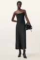 Šaty AllSaints HADLEY s elastanom čierna W033DZ