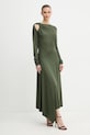 Сукня Victoria Beckham 1425JDR006789A зелений AW25