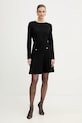 Morgan sukienka z domieszką wełny RMCOLO czarny SS26