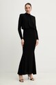 Morgan sukienka z elastanem czarny ROSCAR