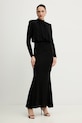 Morgan sukienka z elastanem czarny ROSCAR