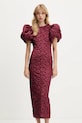 Odzież Rotate sukienka 1146012734 bordowy